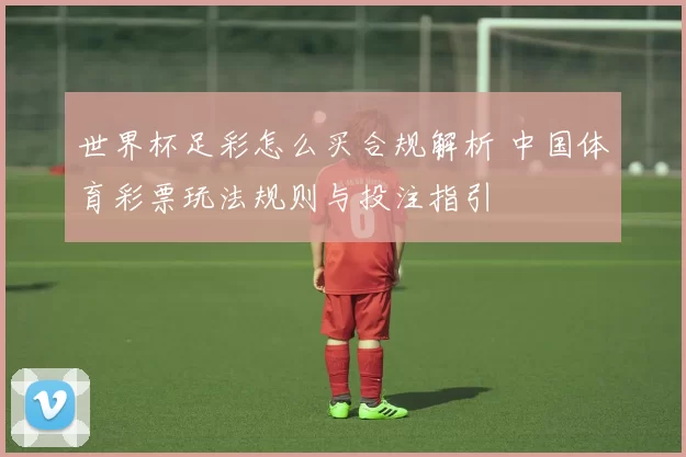 世界杯足彩怎么买合规解析 中国体育彩票玩法规则与投注指引